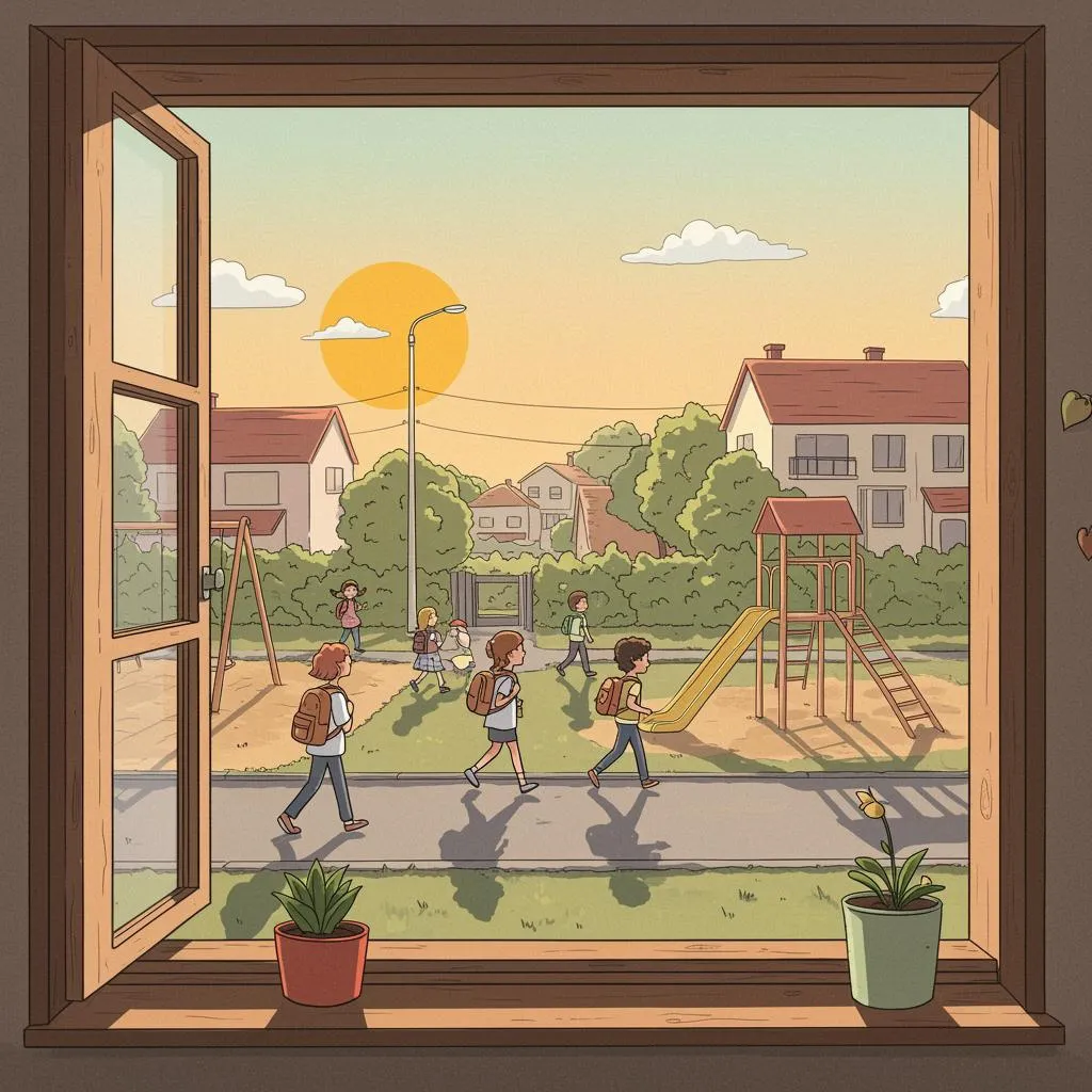 Illustration of afternoon