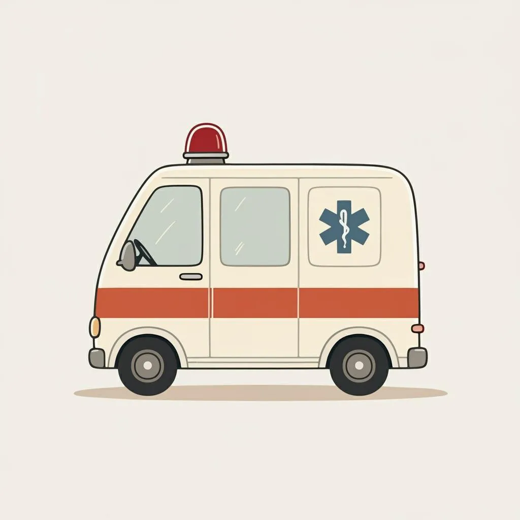 Illustration of an ambulance