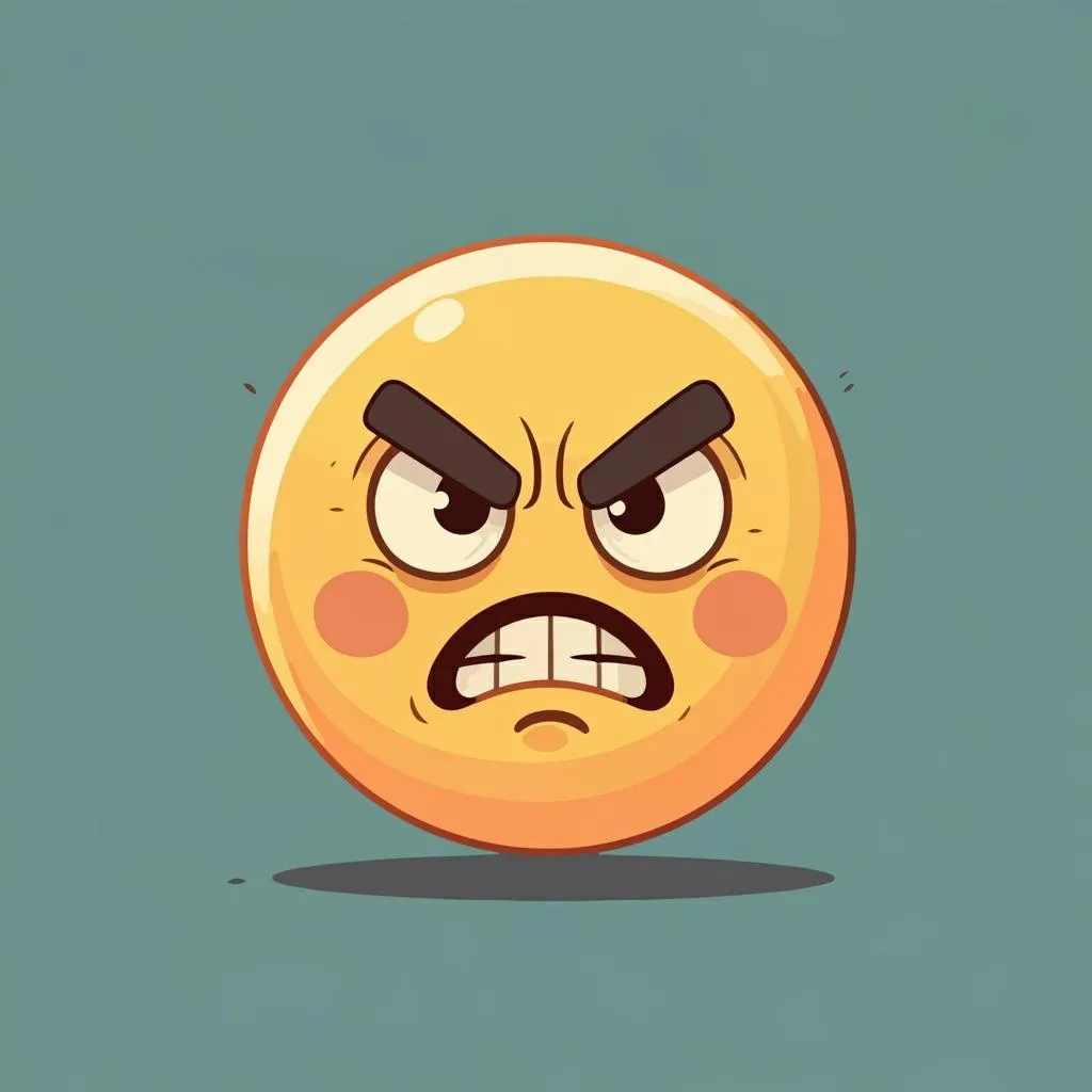 Illustration of being angry