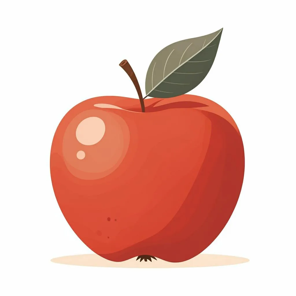 Illustration of an apple