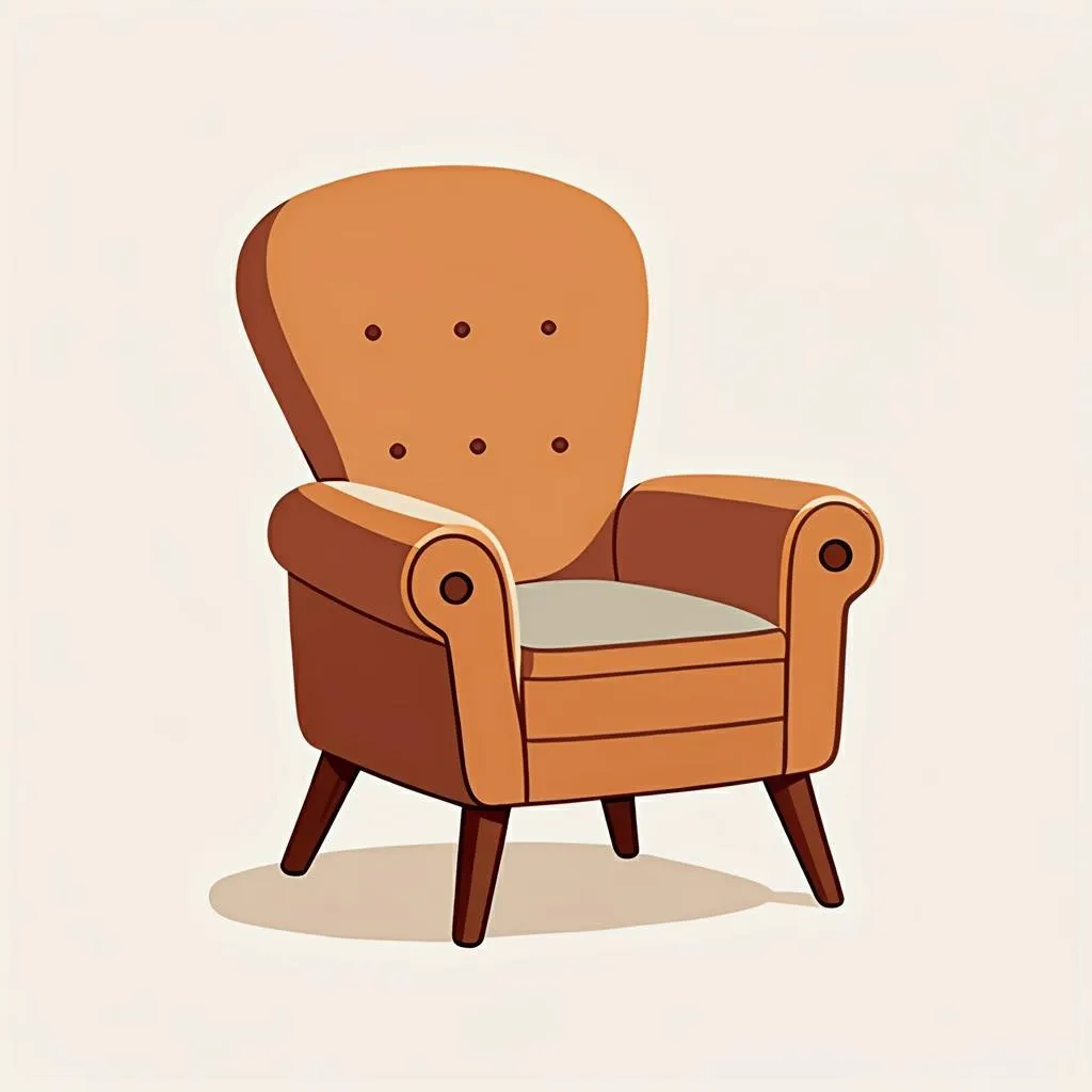Illustration of an armchair