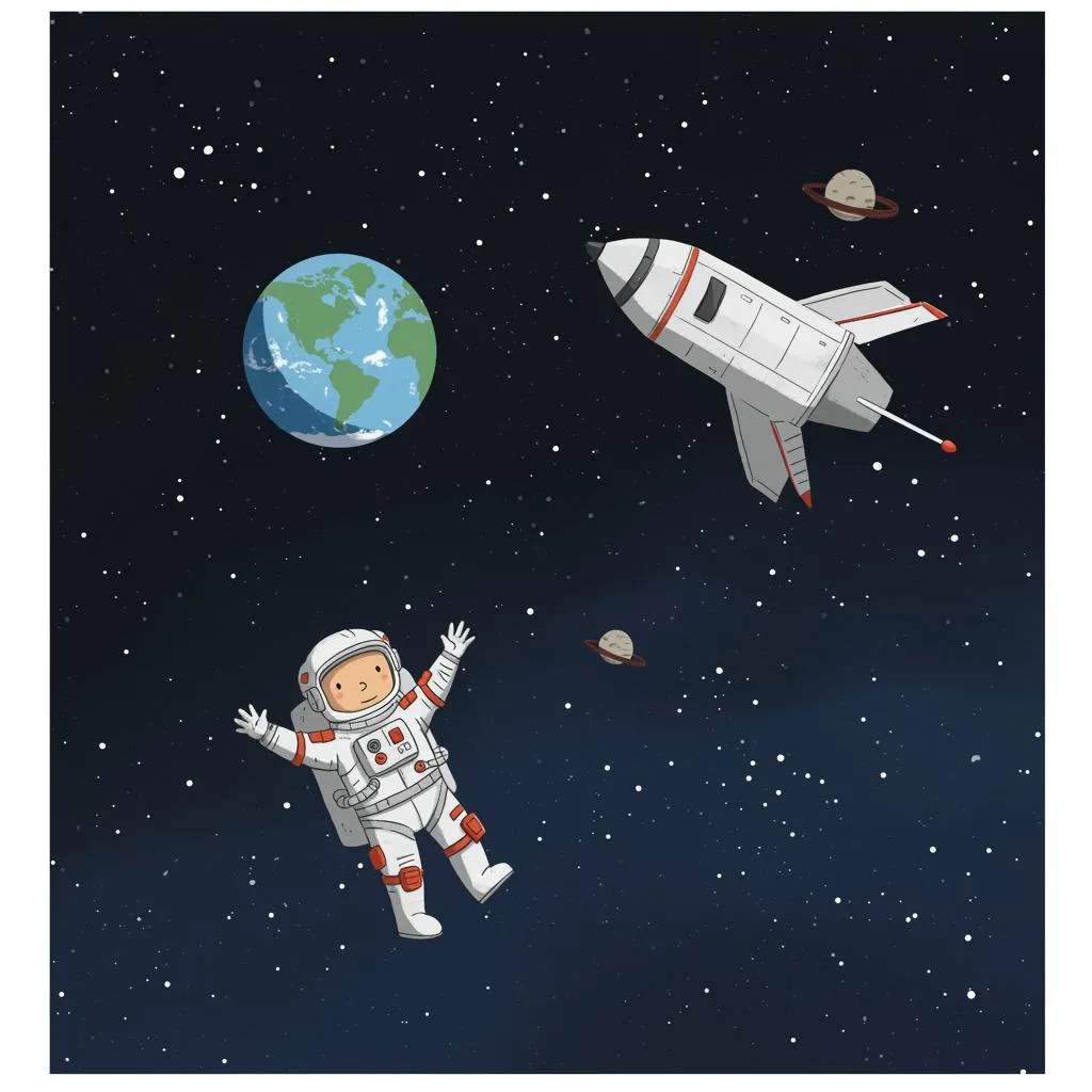 Illustration of an astronaut