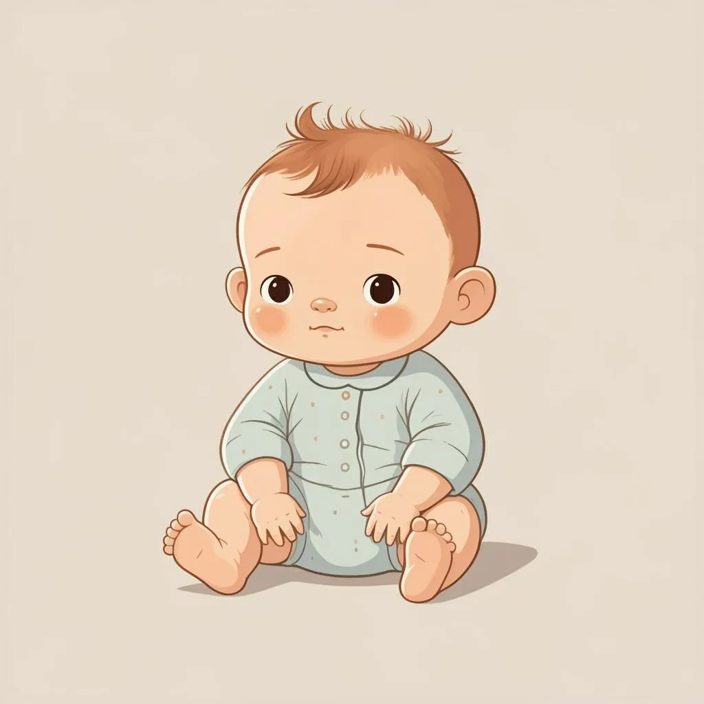 Illustration of a baby