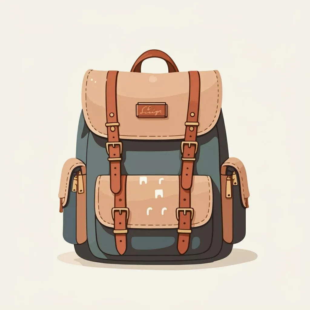 Illustration of a backpack