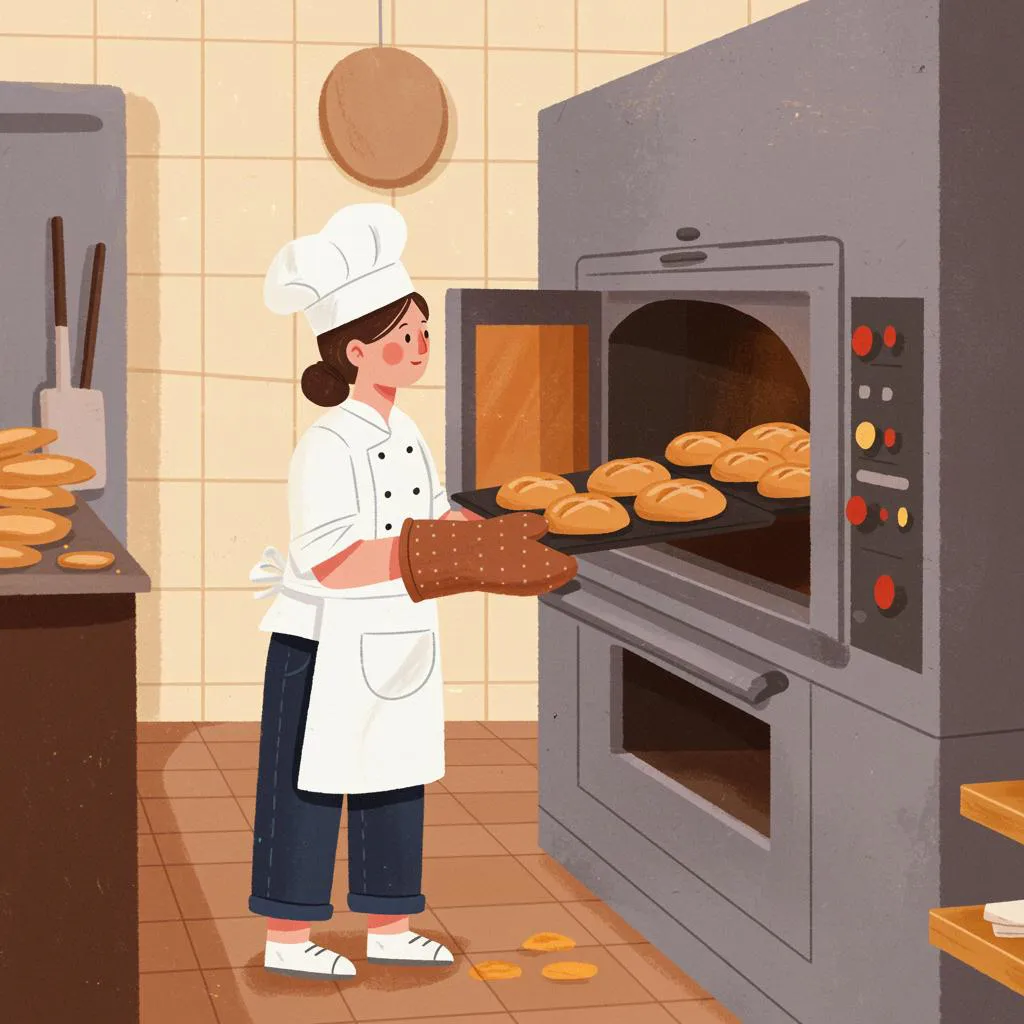 Illustration of a baker