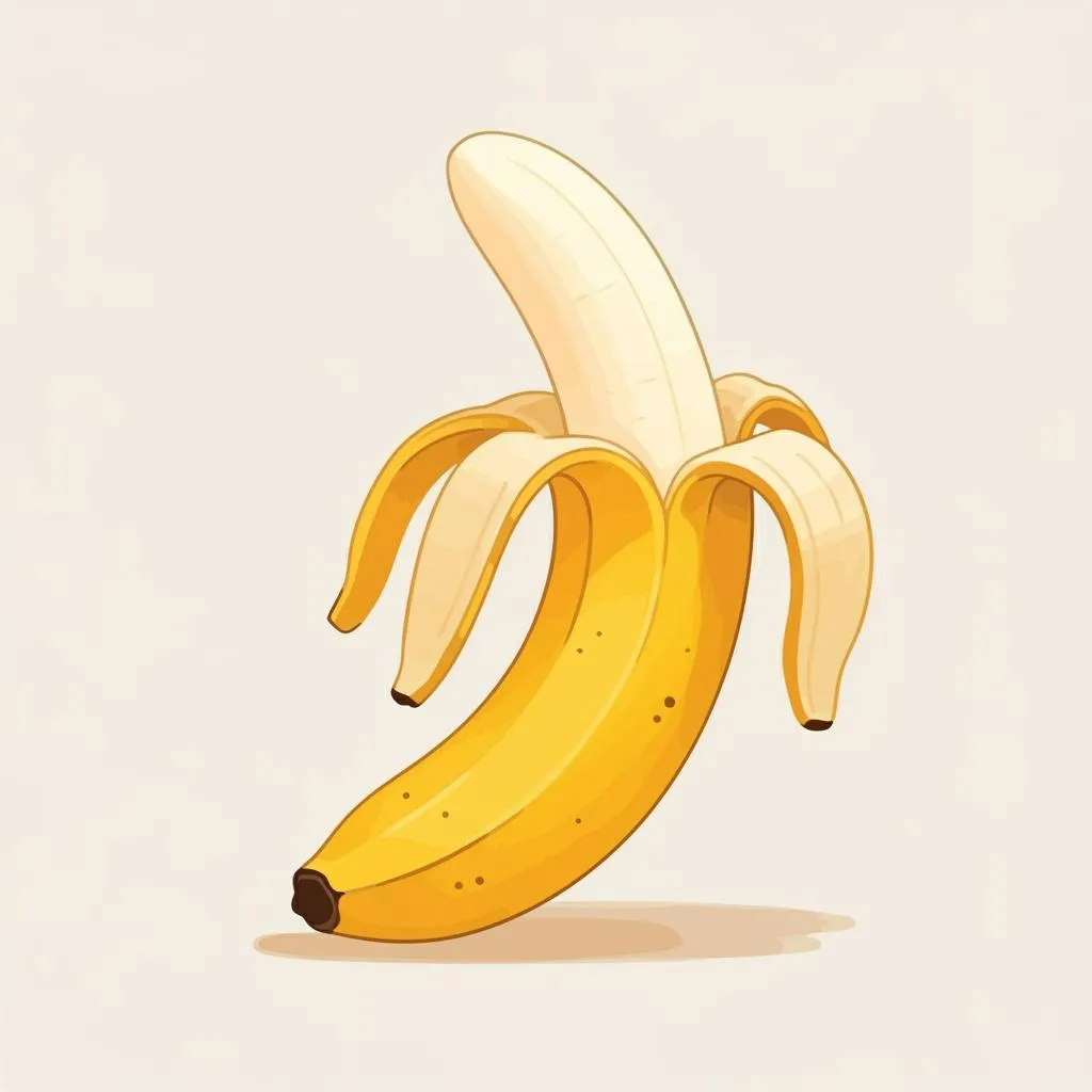 Illustration of a banana