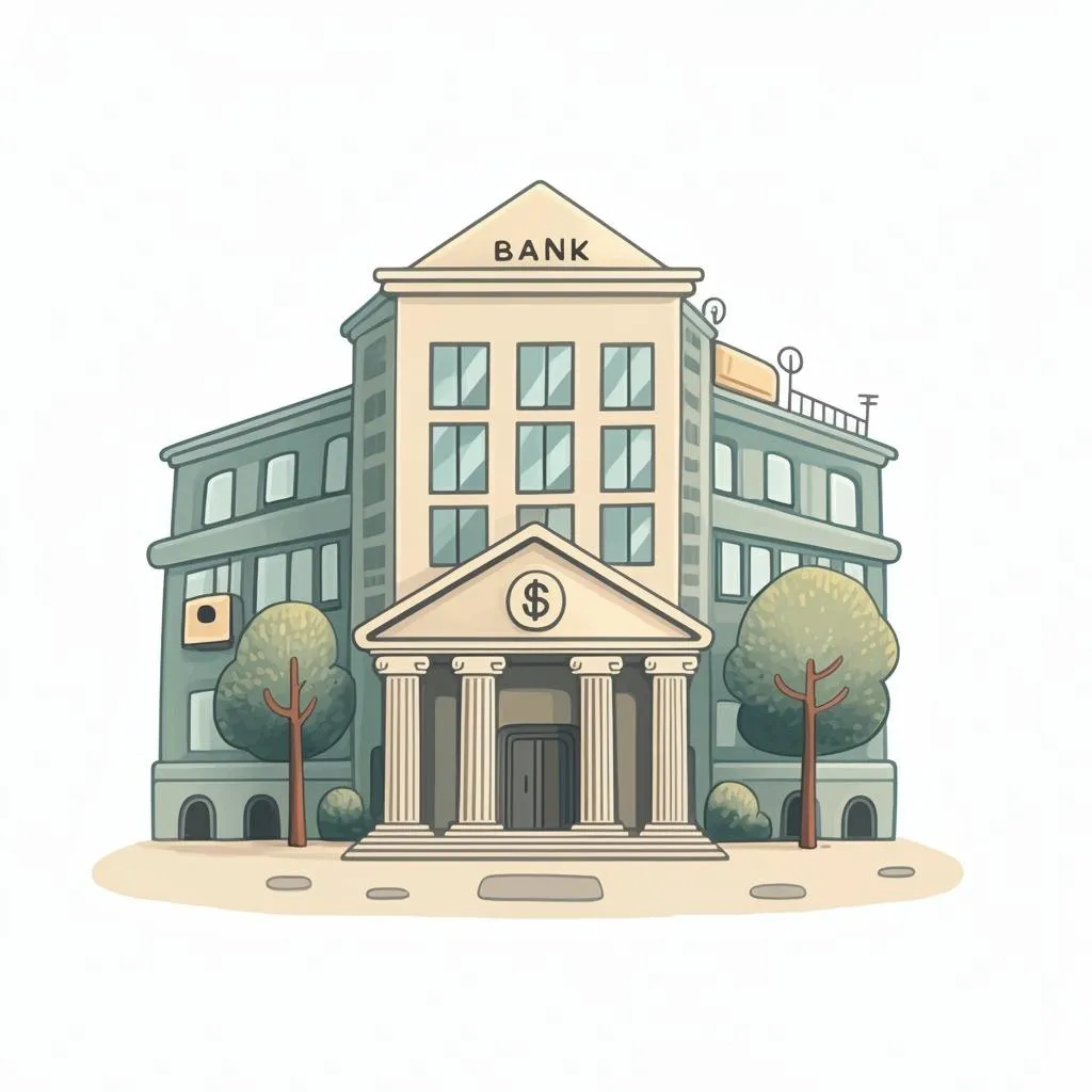 Illustration of a bank