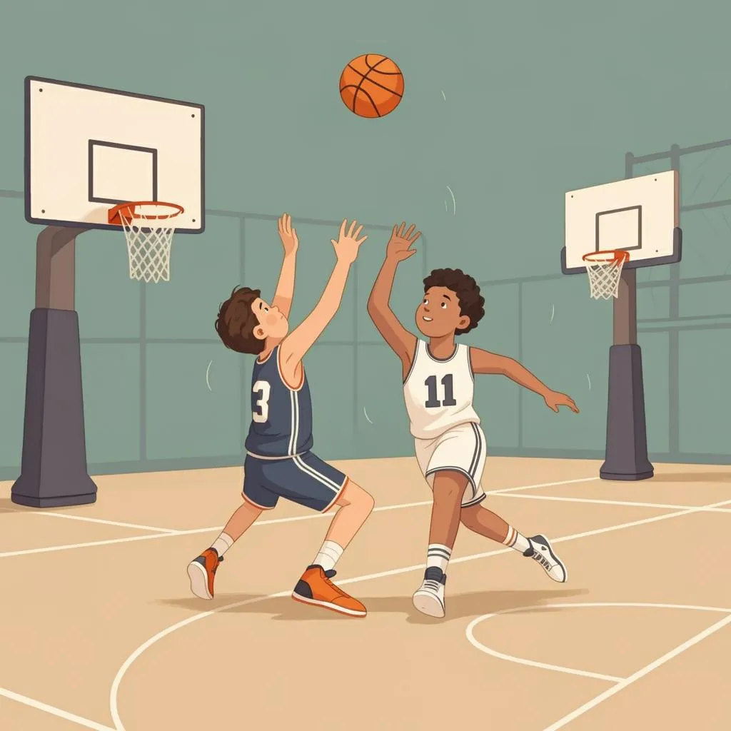 Illustration of basketball
