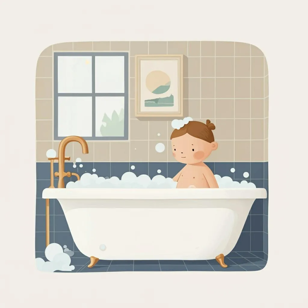 Illustration of a bath