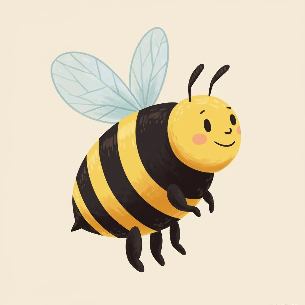 Illustration of a bee