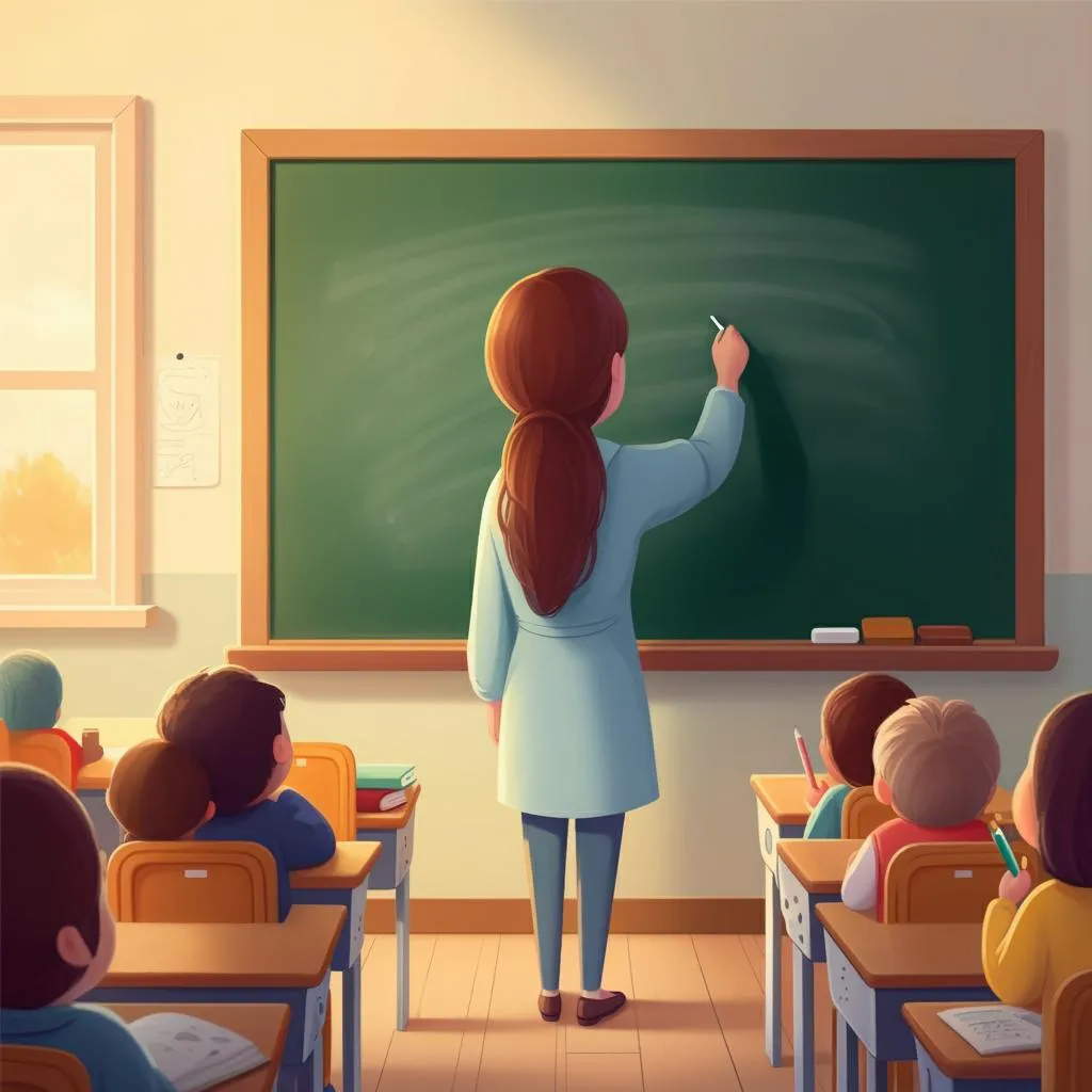 Illustration of a blackboard