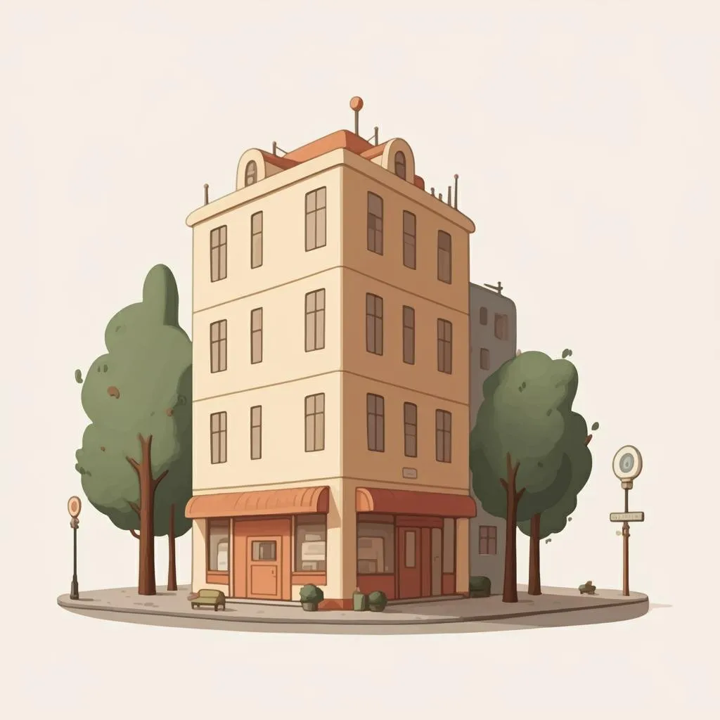 Illustration of a building