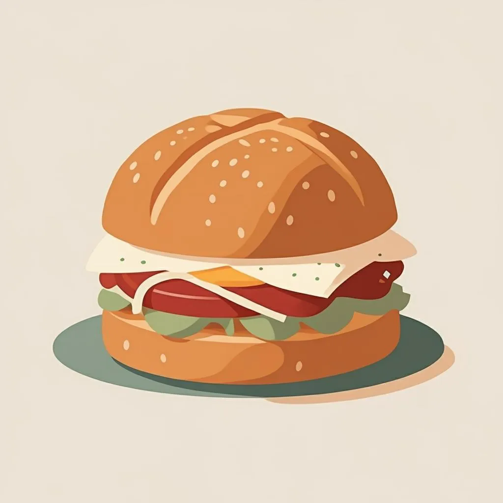 Illustration of a burger