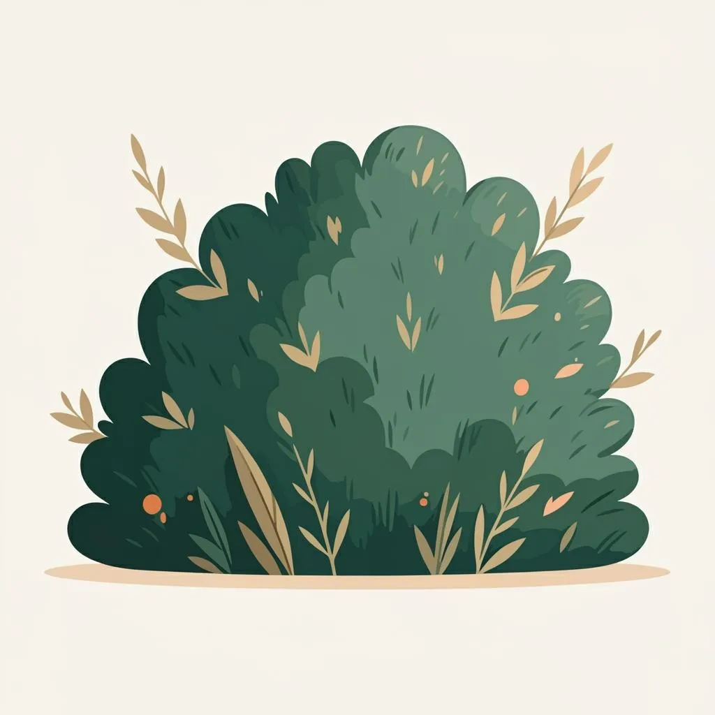 Illustration of a bush