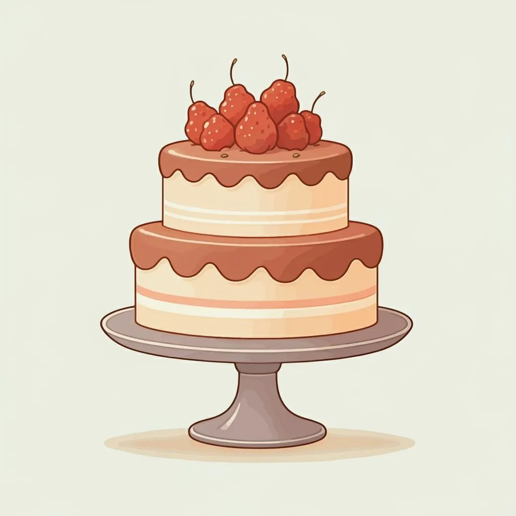 Illustration of a cake