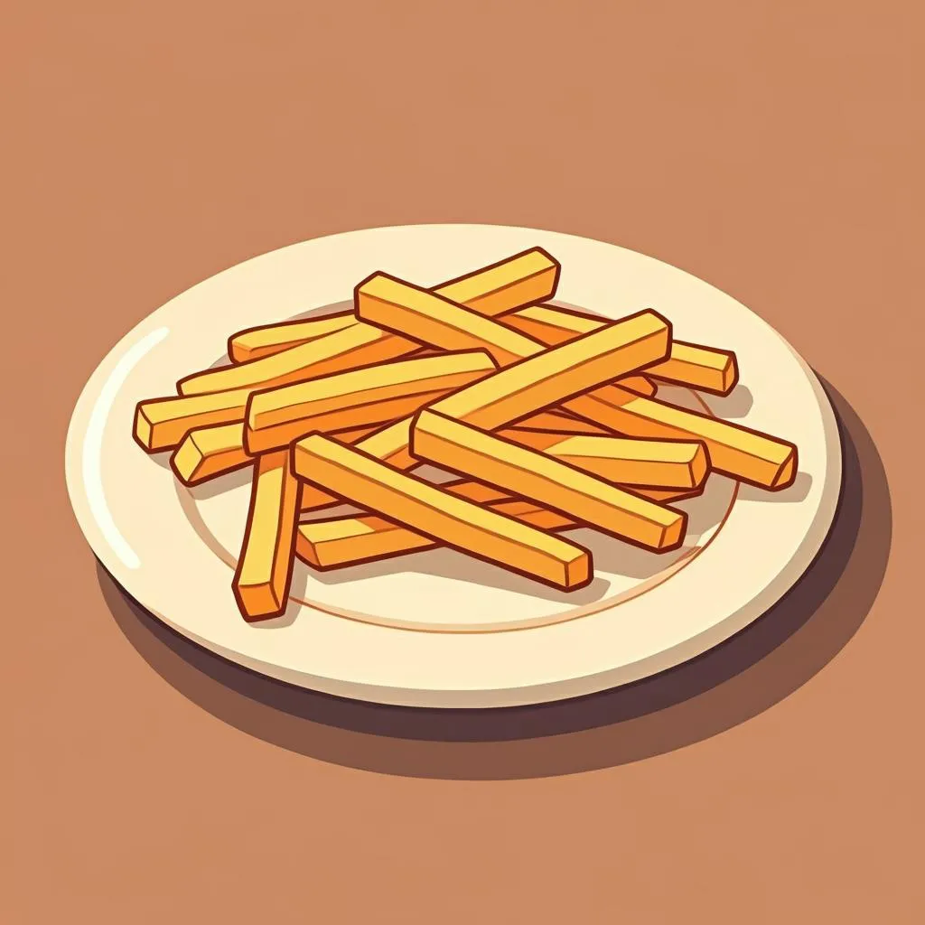 Illustration of french fries