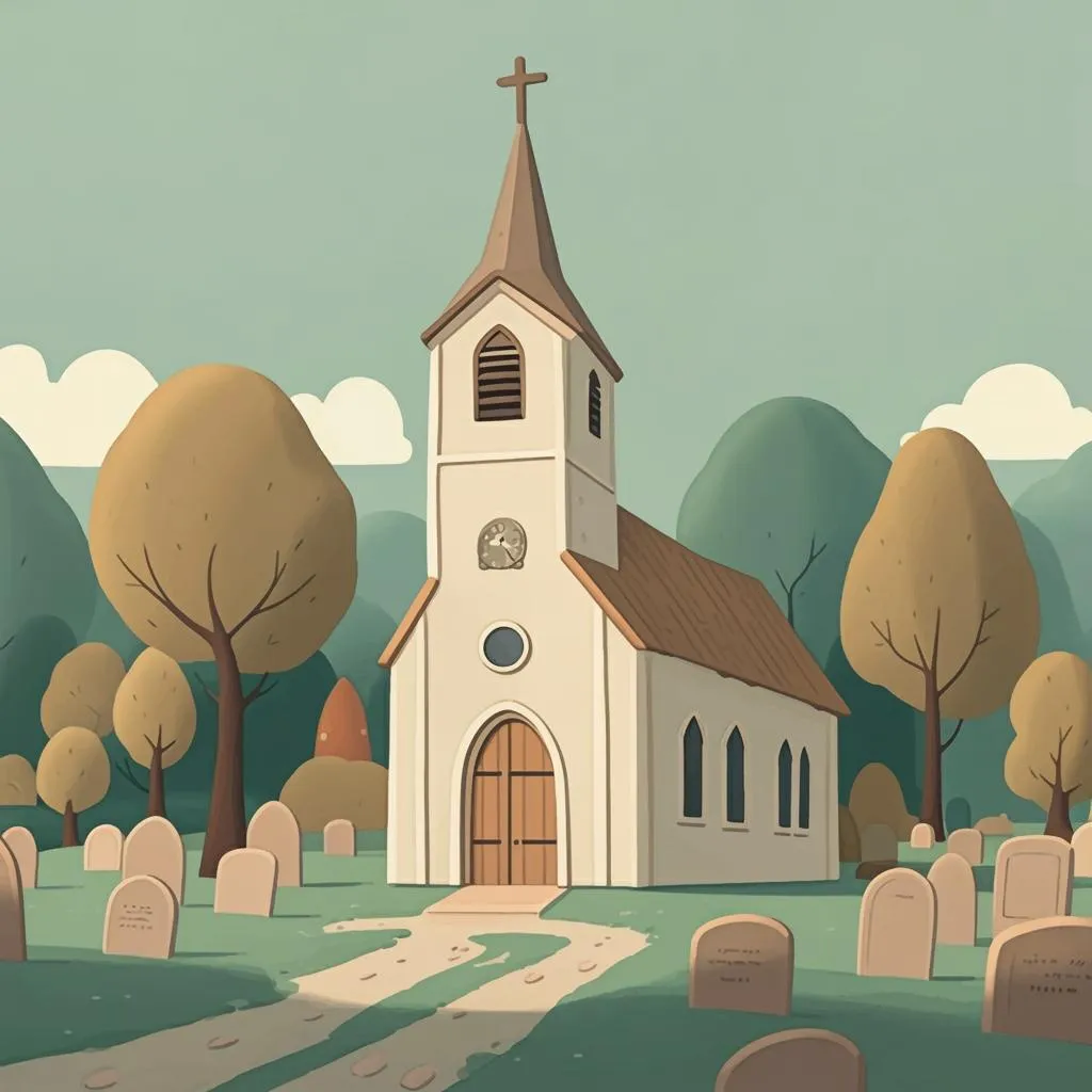 Illustration of a church