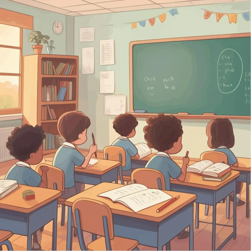 Illustration of a classroom