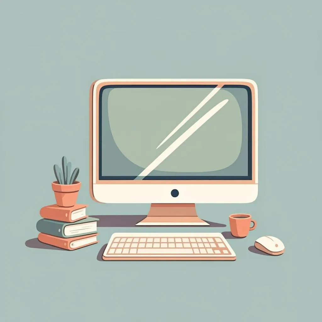 Illustration of a computer