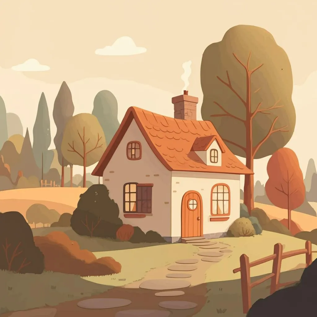 Illustration of a cottage