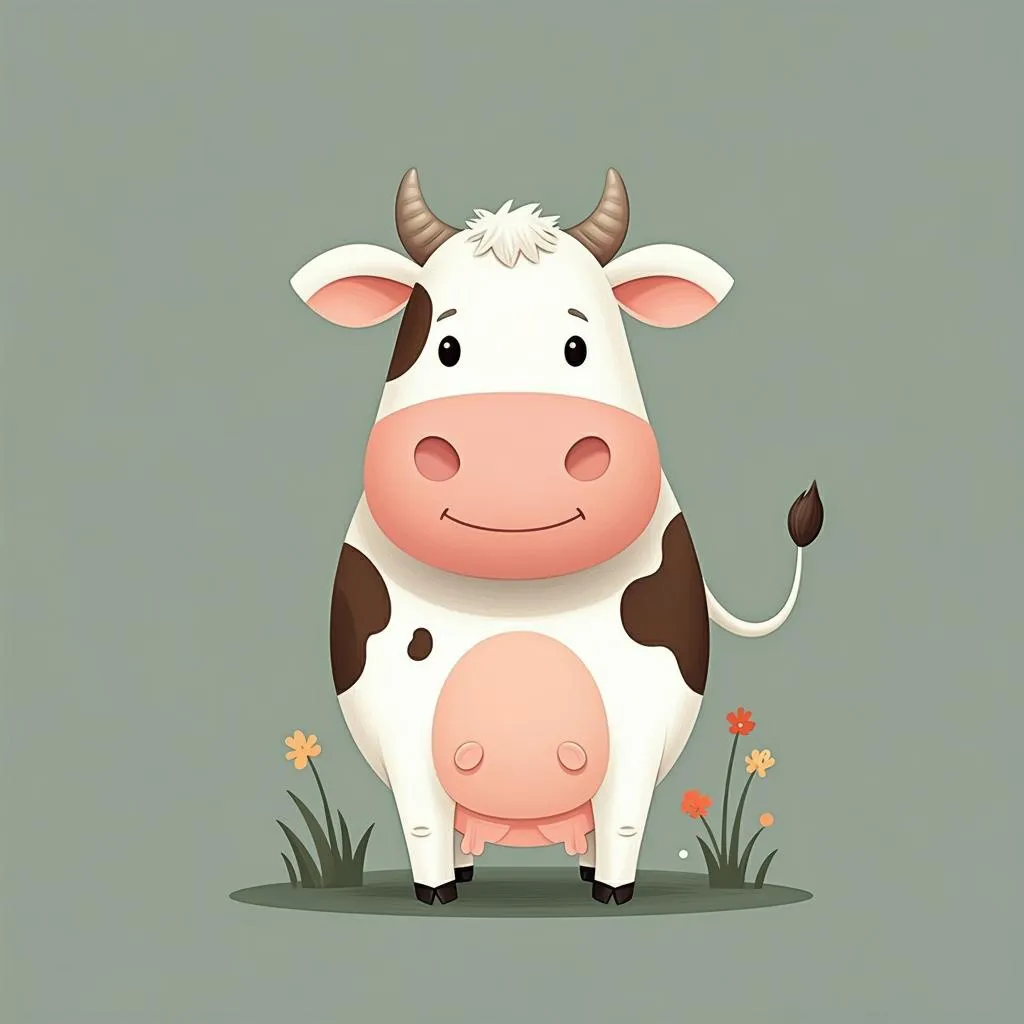 Illustration of a cow