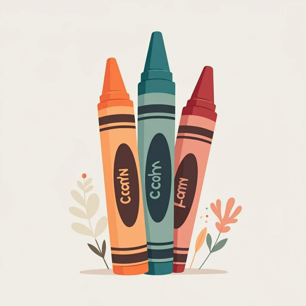 Illustration of a crayon
