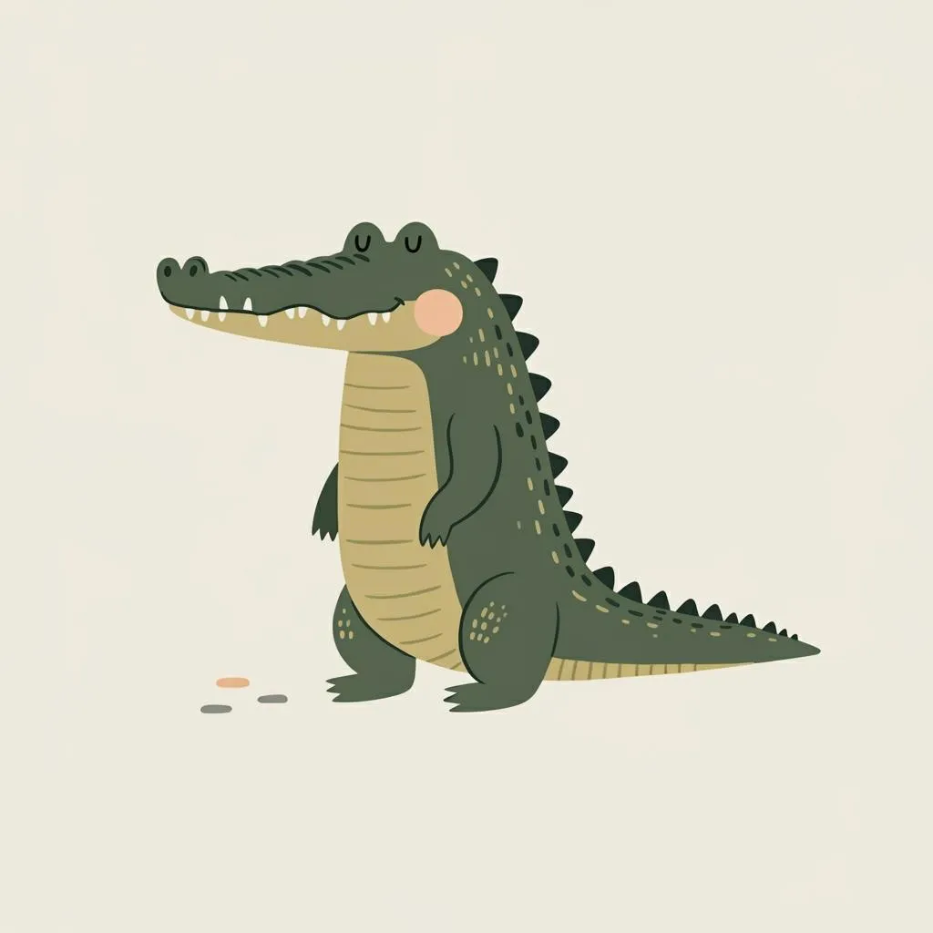 Illustration of a crocodile