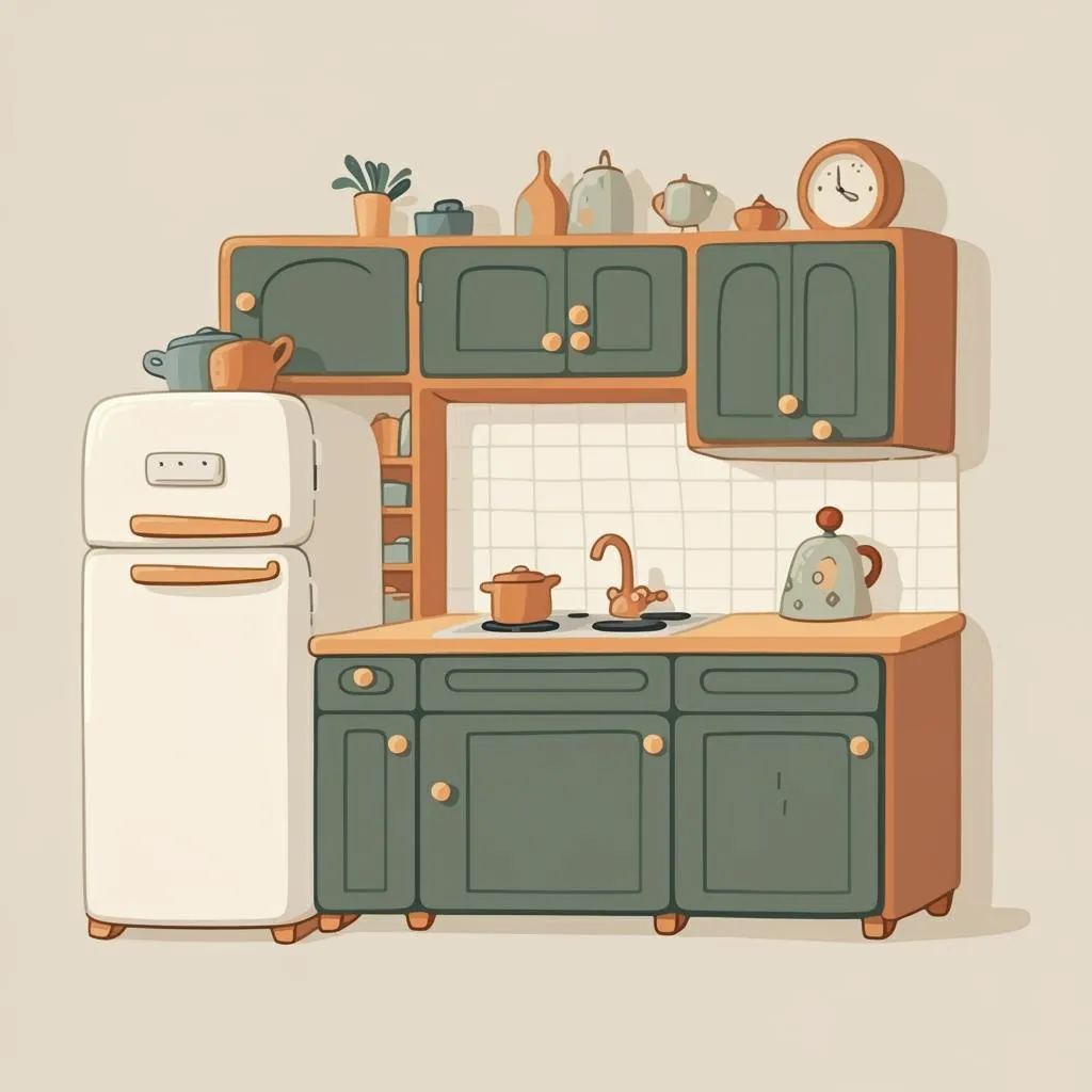 Illustration of a cupboard