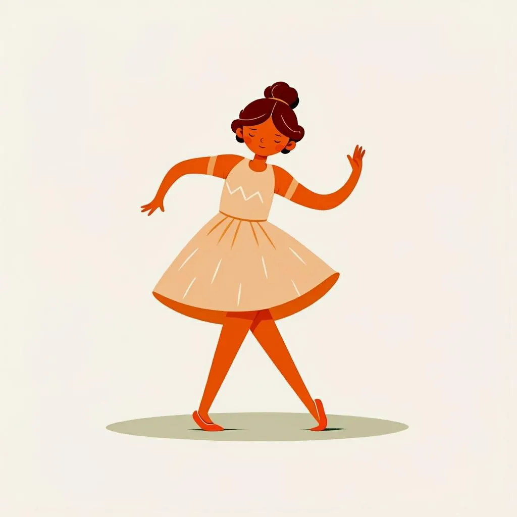 Illustration of dancing