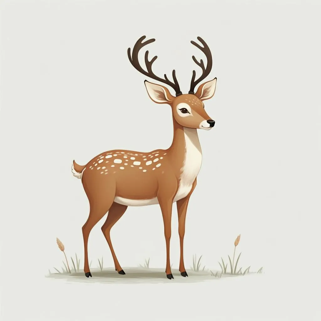 Illustration of a deer
