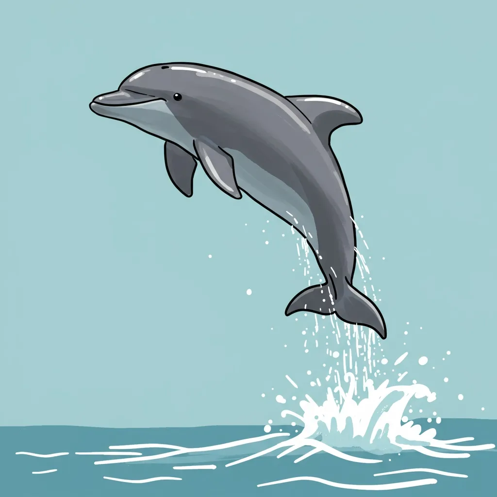 Illustration of a dolphin