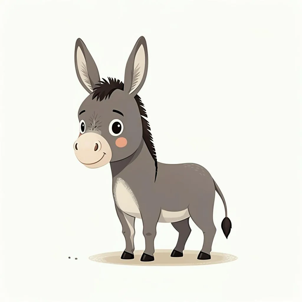 Illustration of a donkey