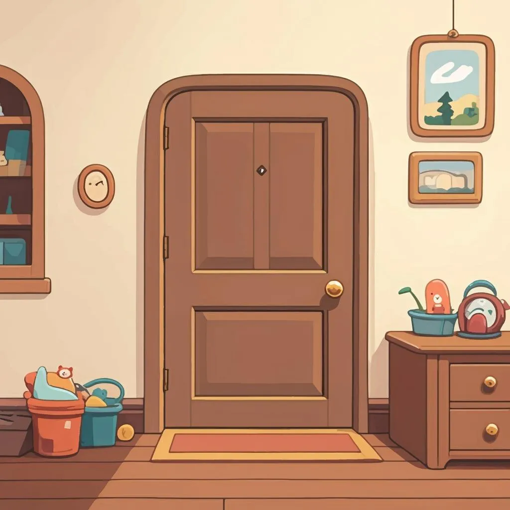 Illustration of a door