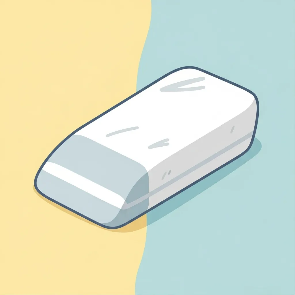 Illustration of an eraser