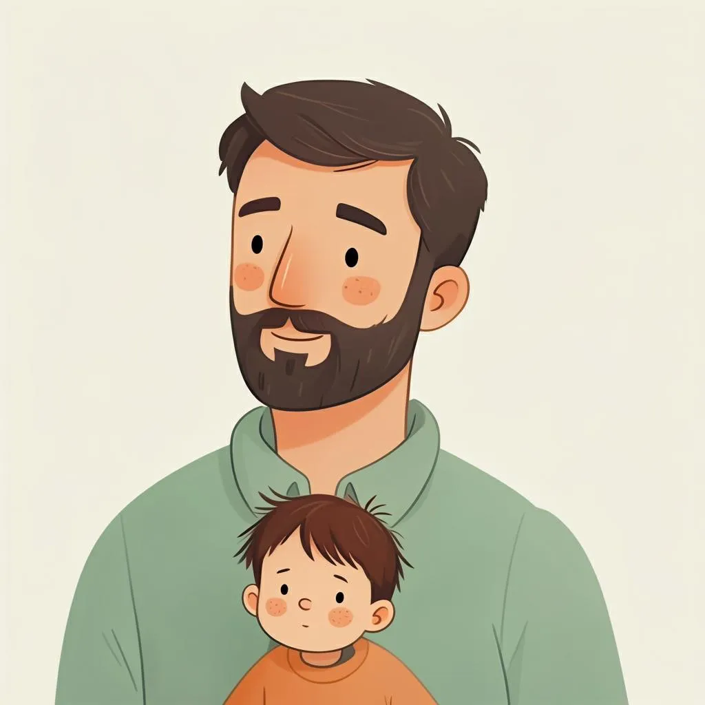 Illustration of a dad/father