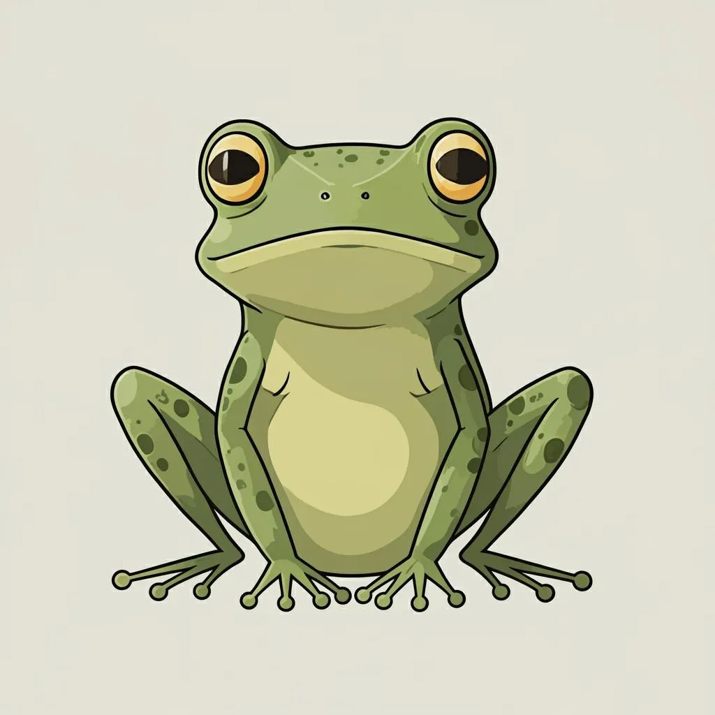 Illustration of a frog