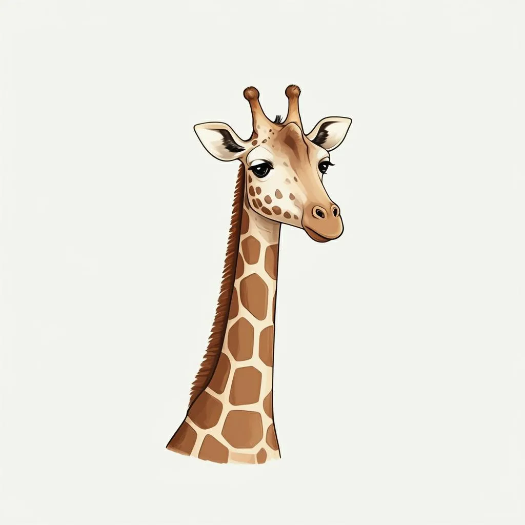 Illustration of a giraffe