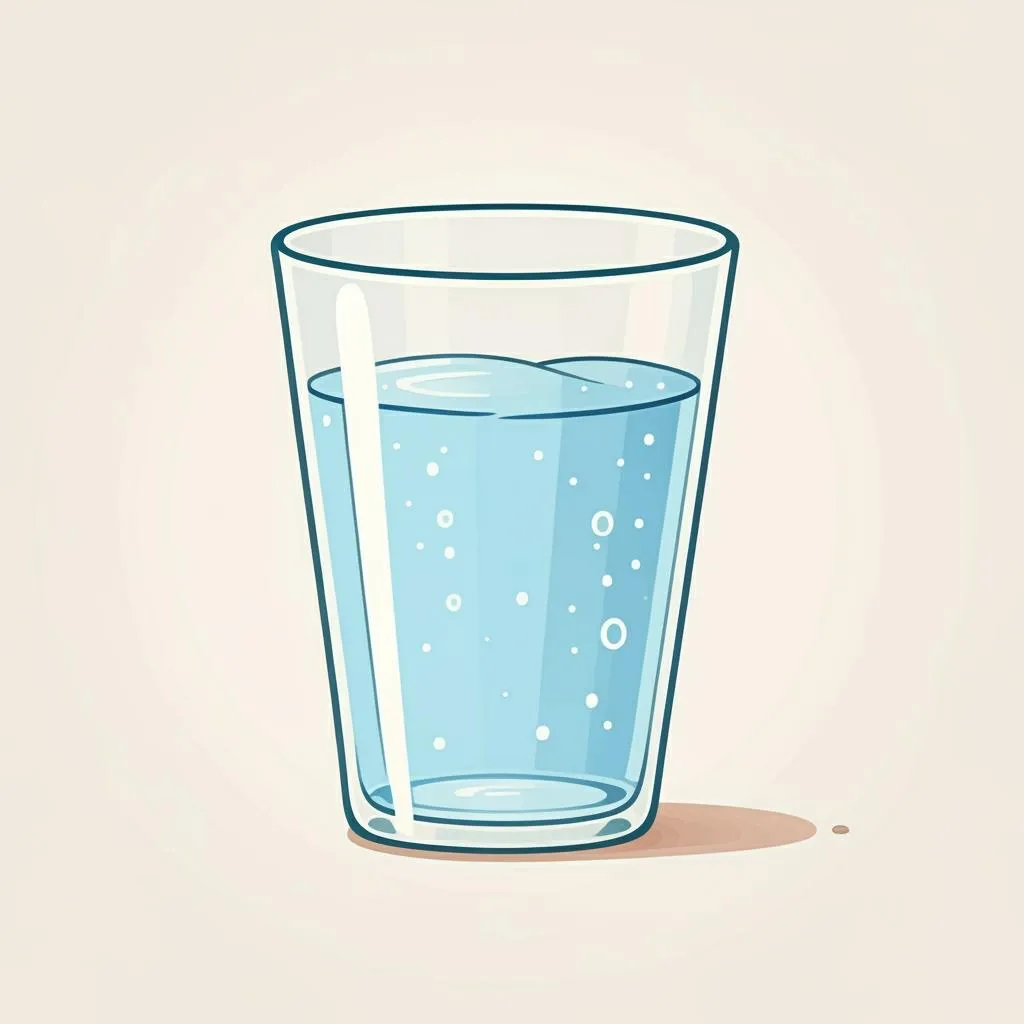 Illustration of a glass