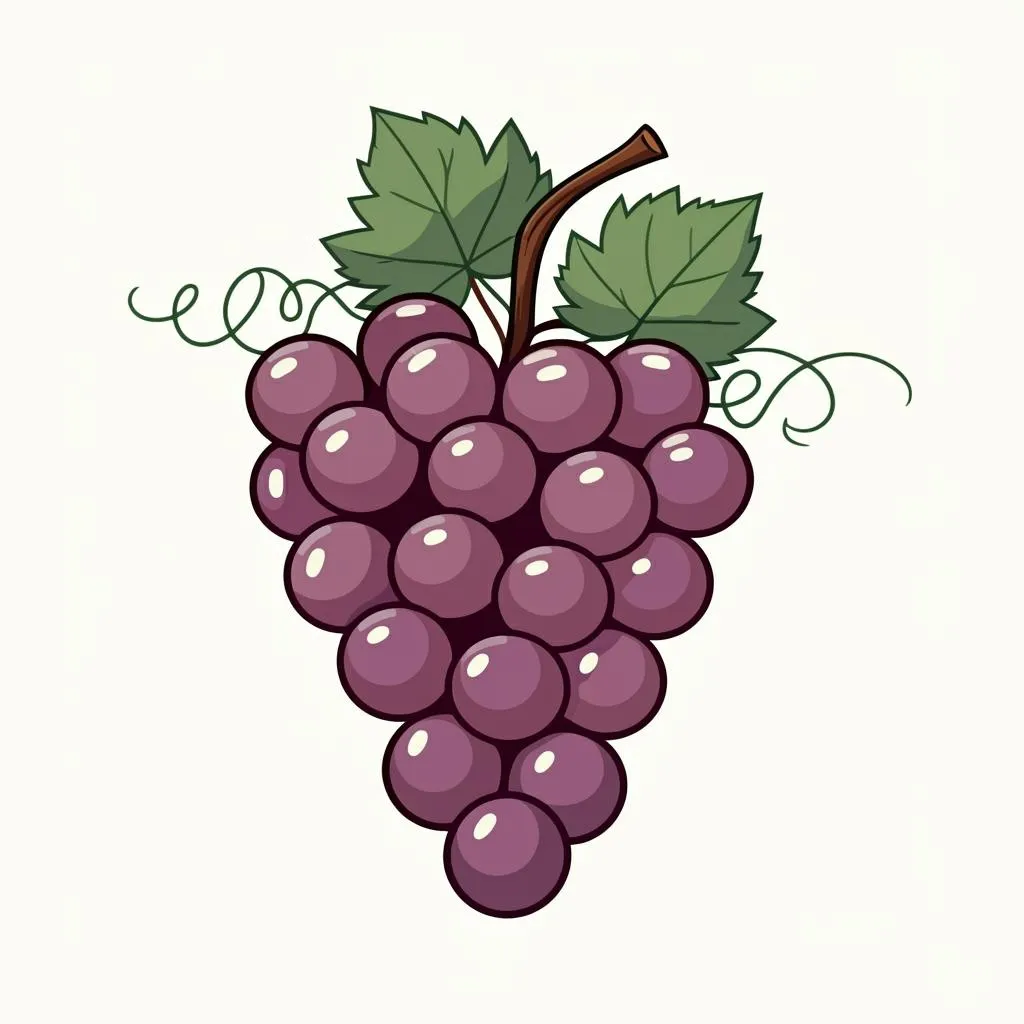 Illustration of grapes