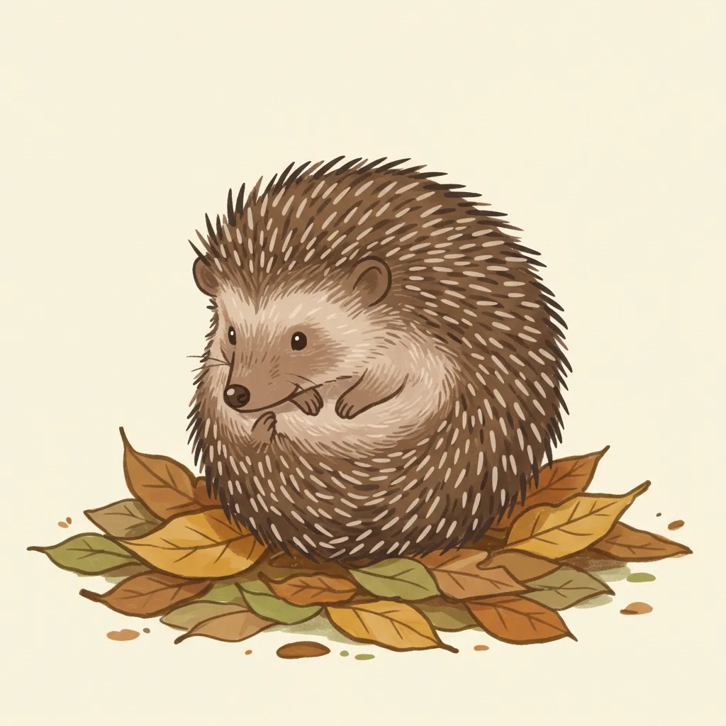 Illustration of a hedgehog