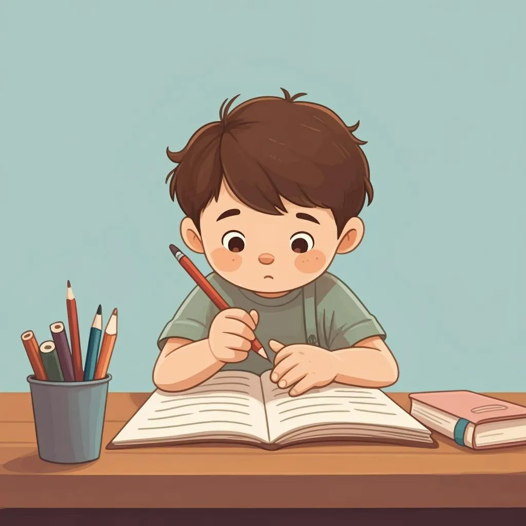 Illustration of homework
