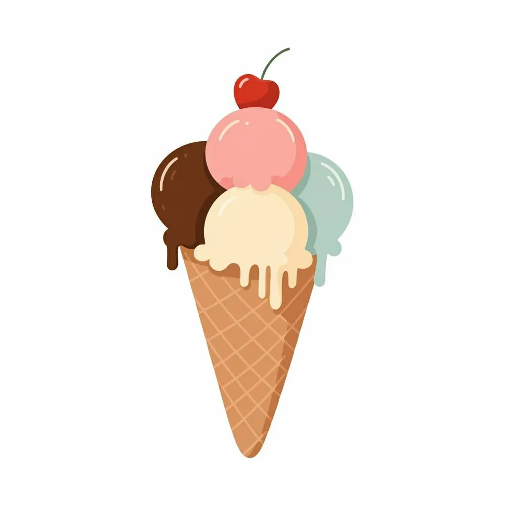 Illustration of ice cream