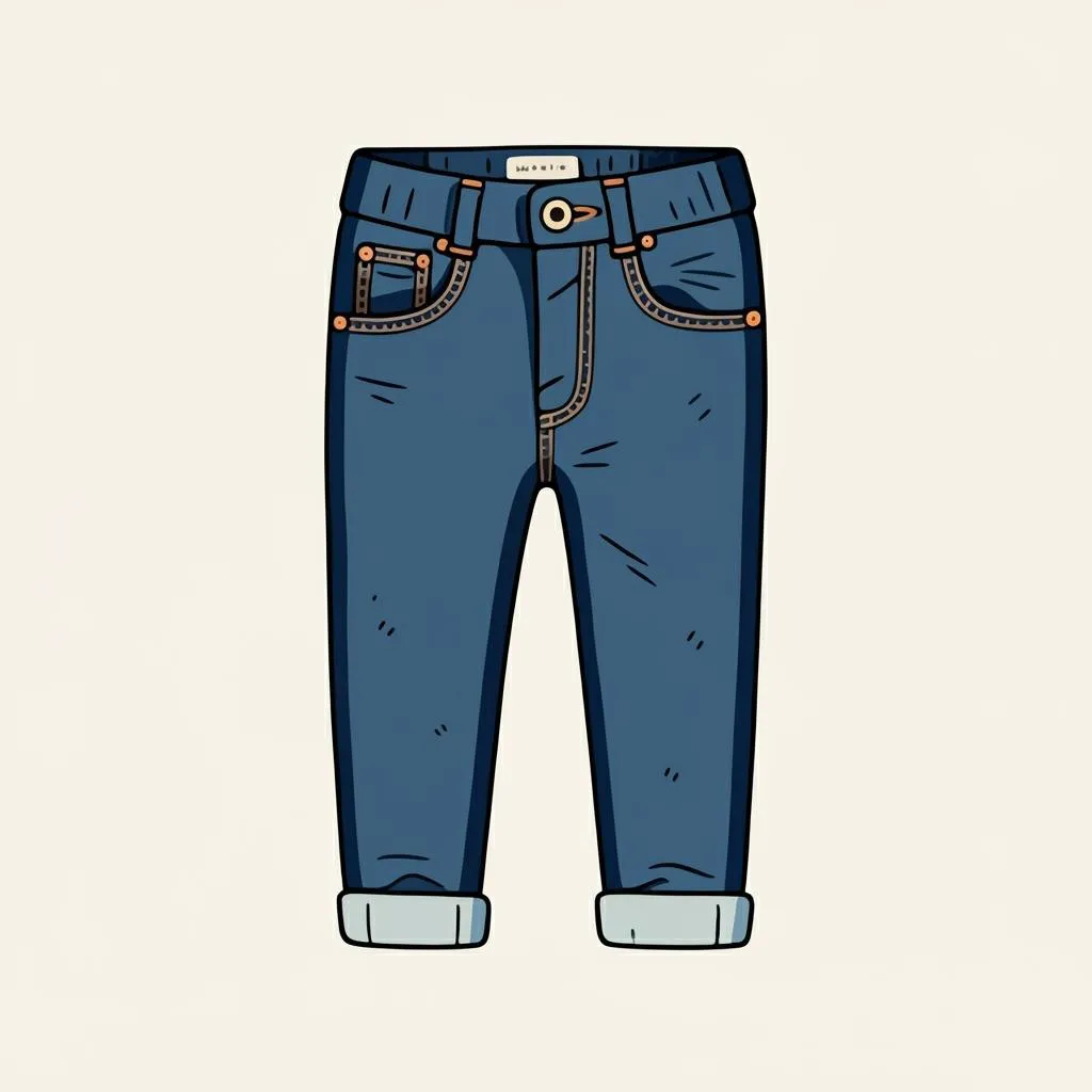 Illustration of jeans