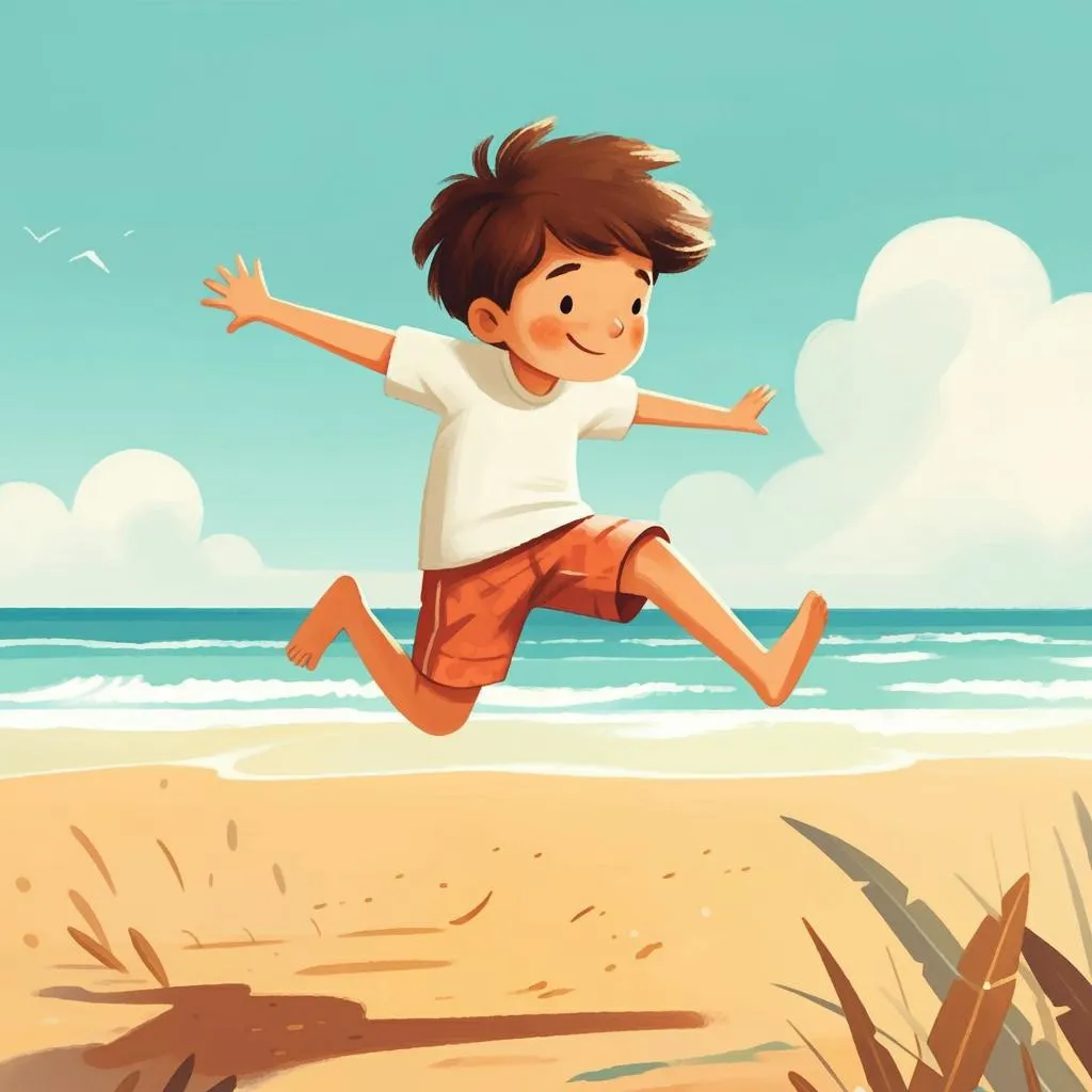 Illustration of jumping