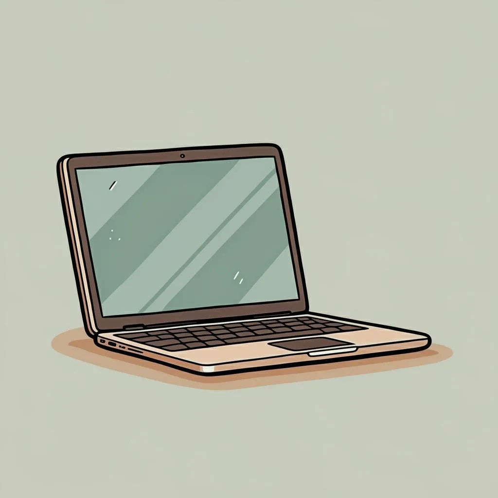 Illustration of a laptop