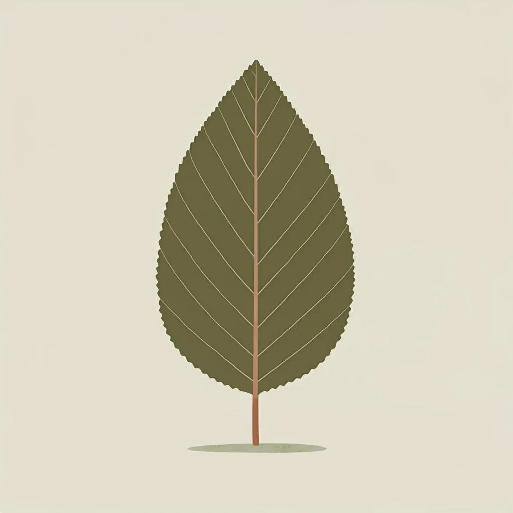 Illustration of a leaf