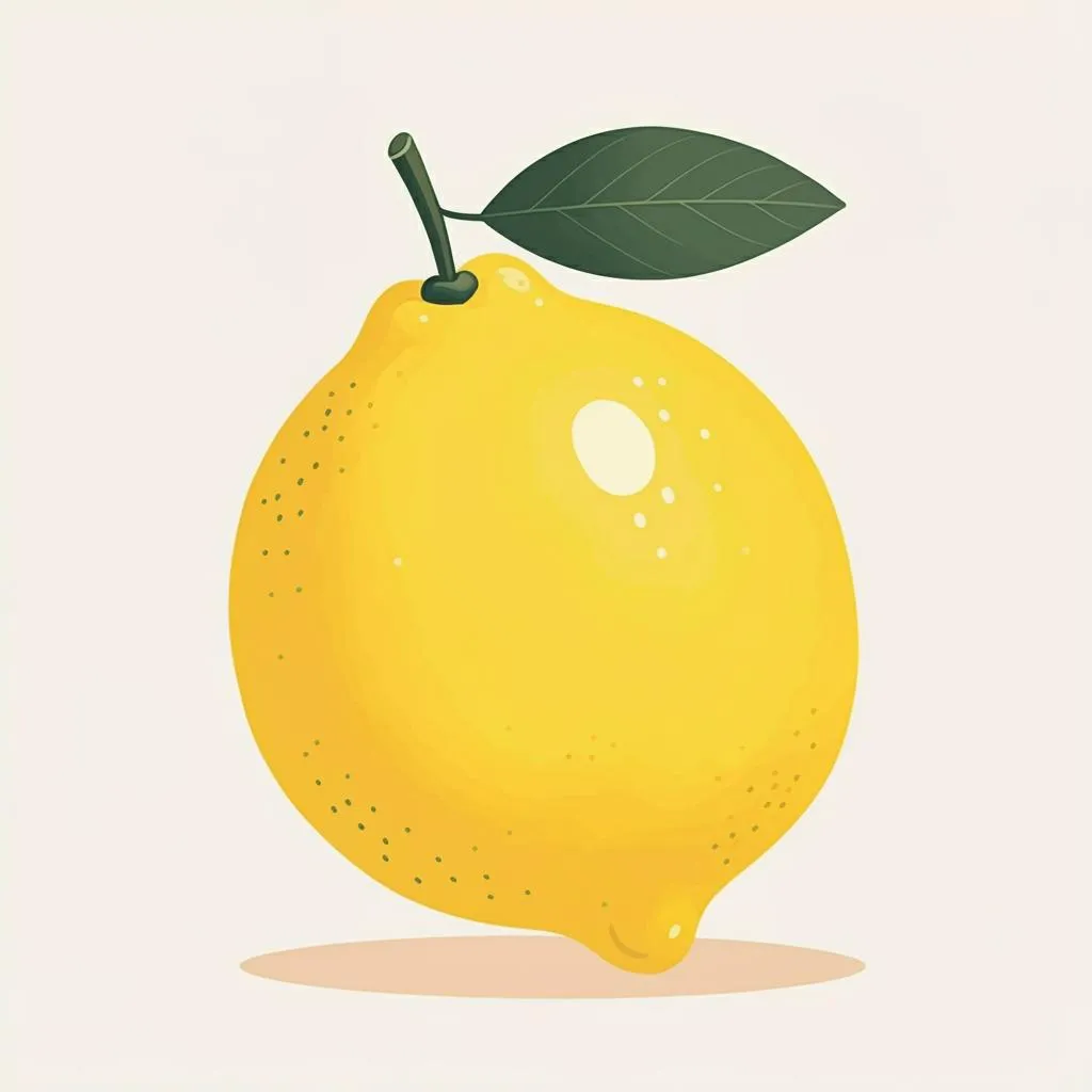 Illustration of a lemon