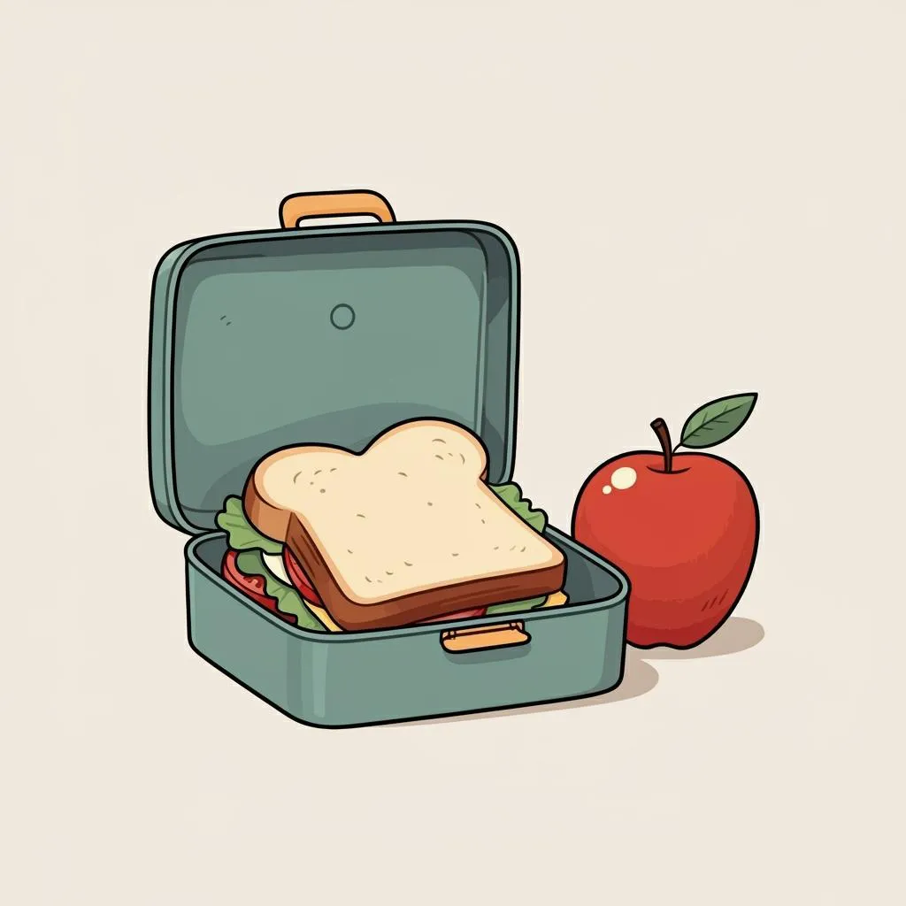 Illustration of lunch