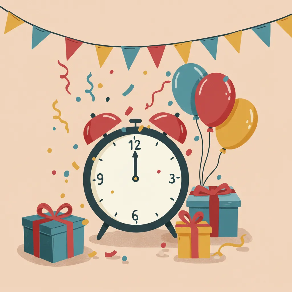Illustration of New Year's Day