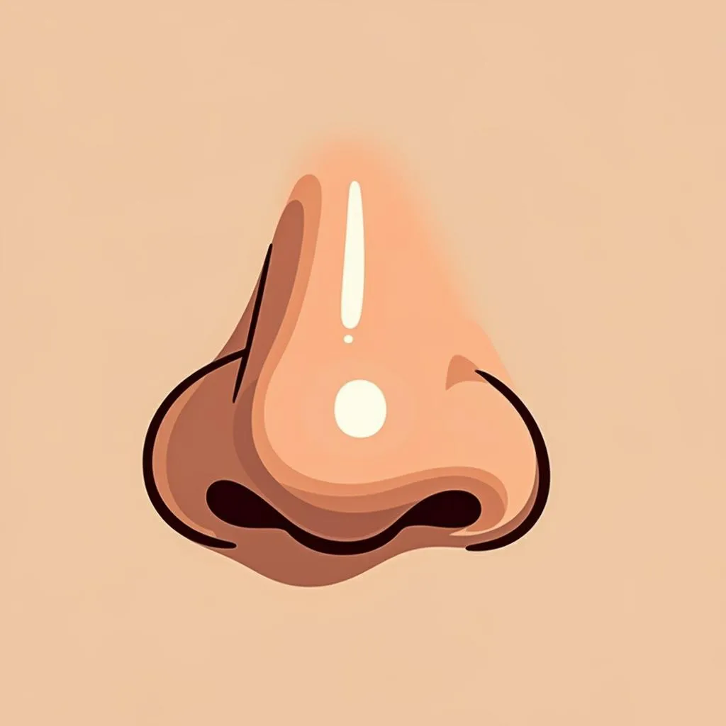 Illustration of a nose